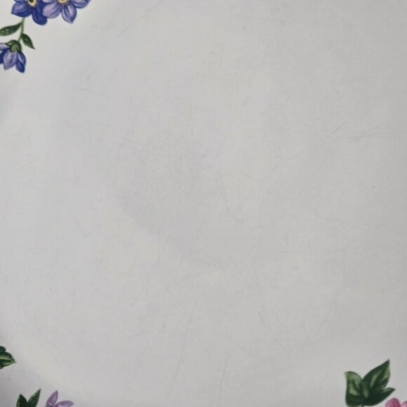 Vintage Farberware 225 English Garden Stoneware 12 1/4" Serving Platter Plate Fl - Picture 7 of 9